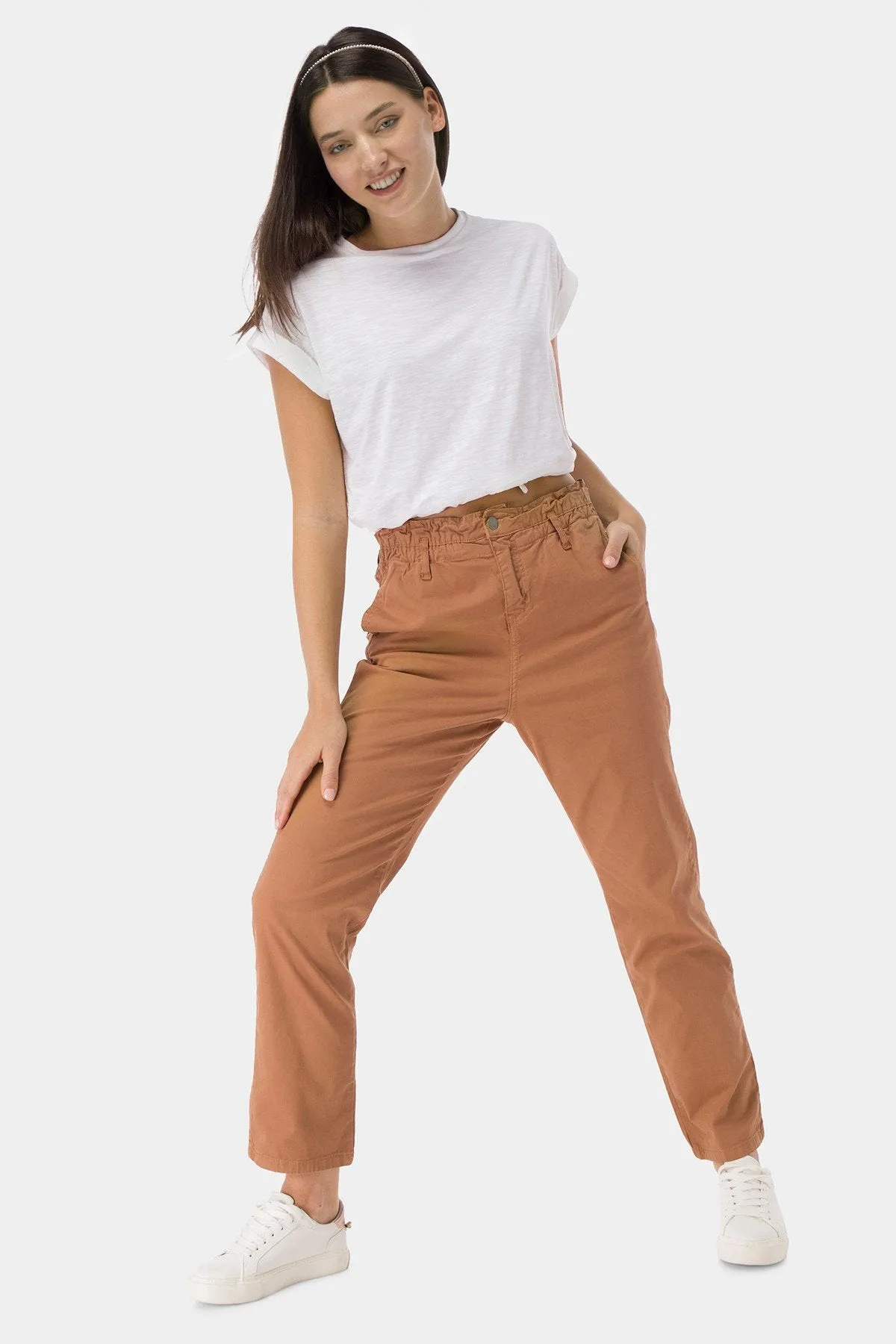 Chinos Trouser For Women - Camel