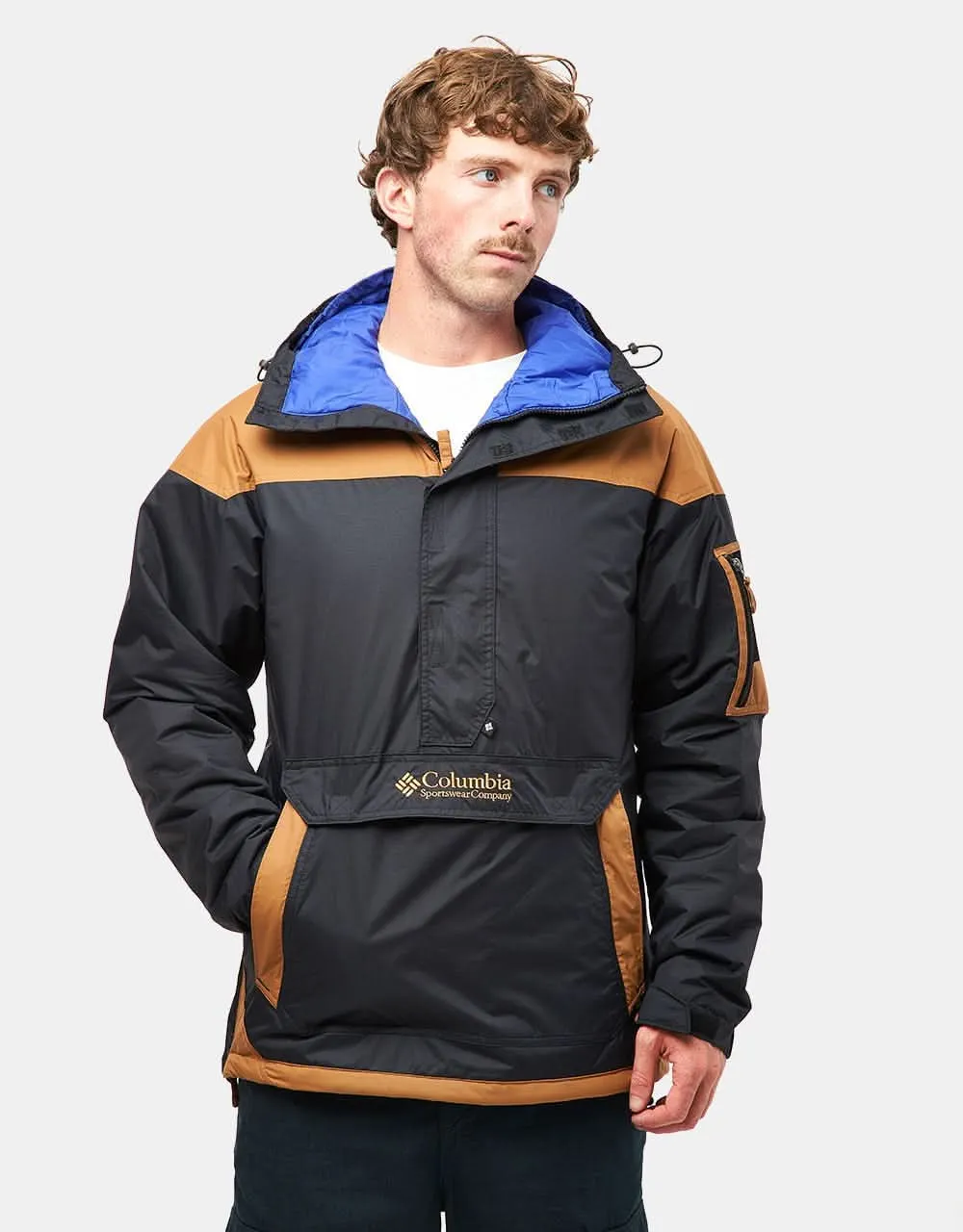 Columbia Challenger™ II Insulated Pullover Jacket - Black/Camel Brown