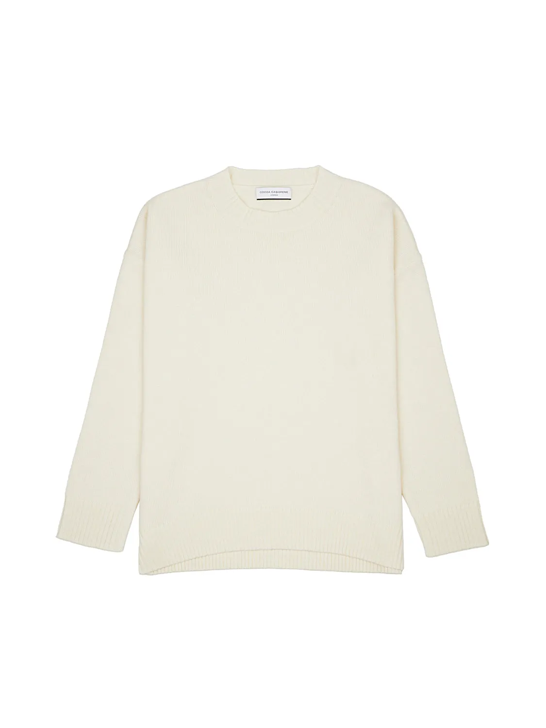 Core Oversized Crew Neck Wool/Cashmere Jumper