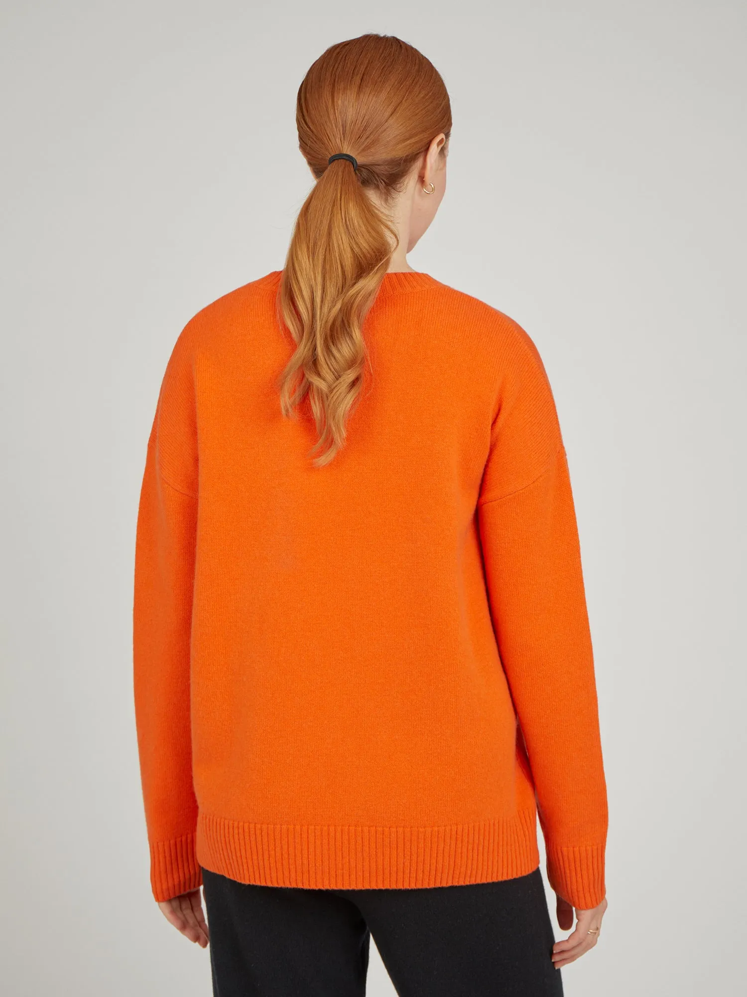 Core Oversized Crew Neck Wool/Cashmere Jumper