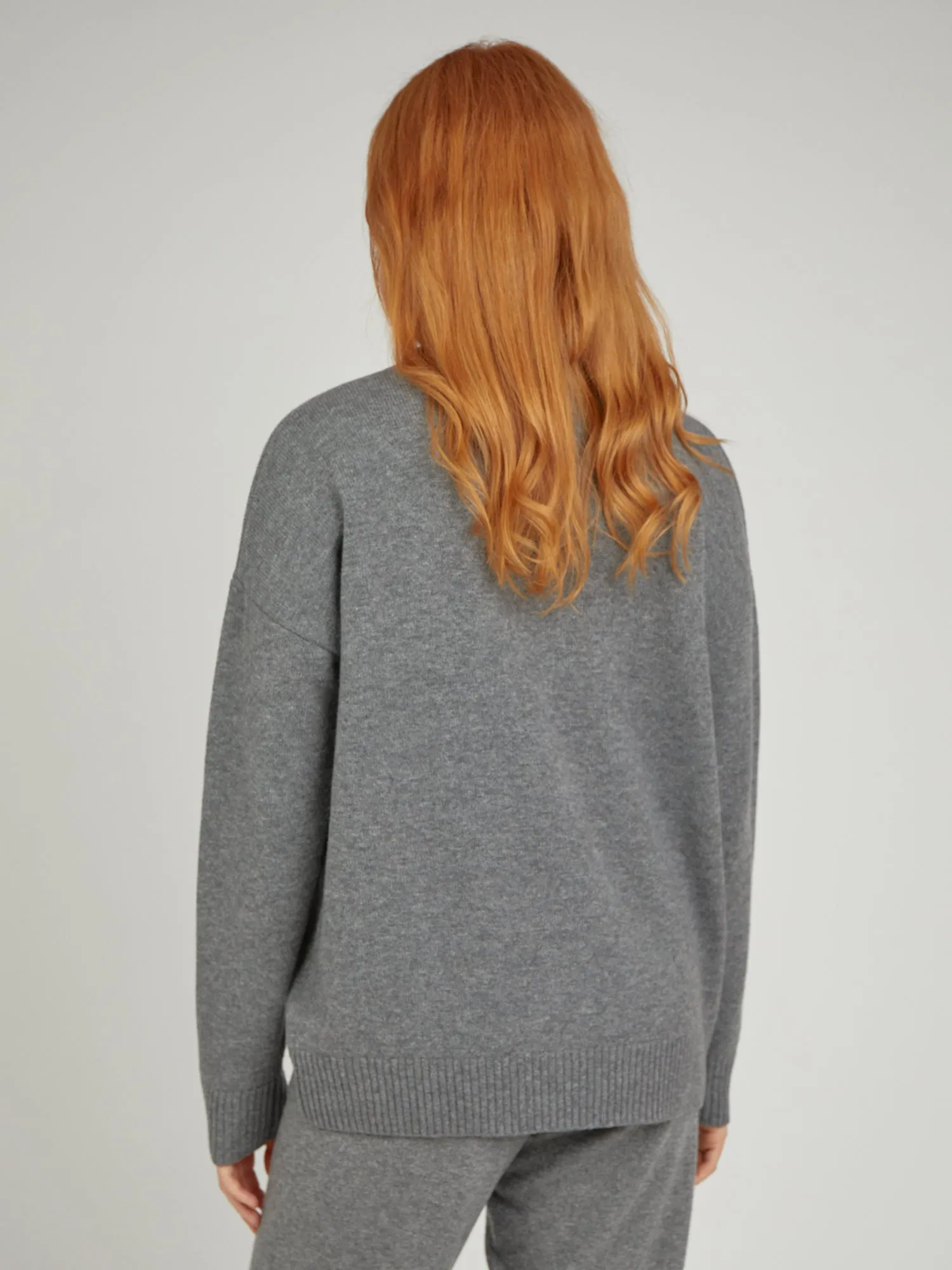 Core Oversized Crew Neck Wool/Cashmere Jumper