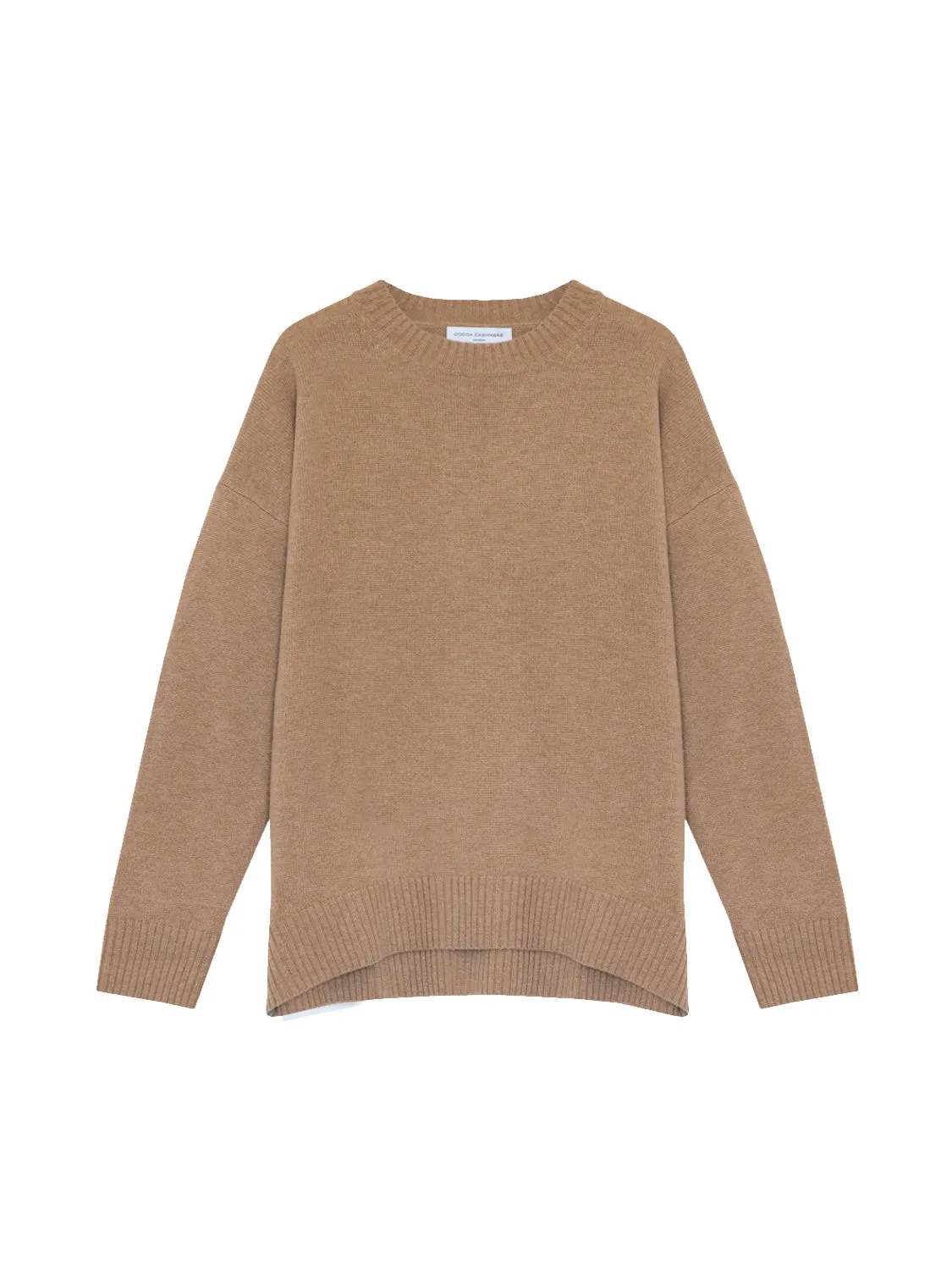 Core Oversized Crew Neck Wool/Cashmere Jumper