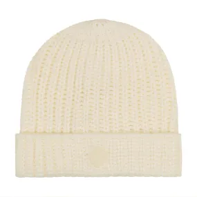 Denali Kids Chunky Beanie w Embroidered Logo -  Ecru