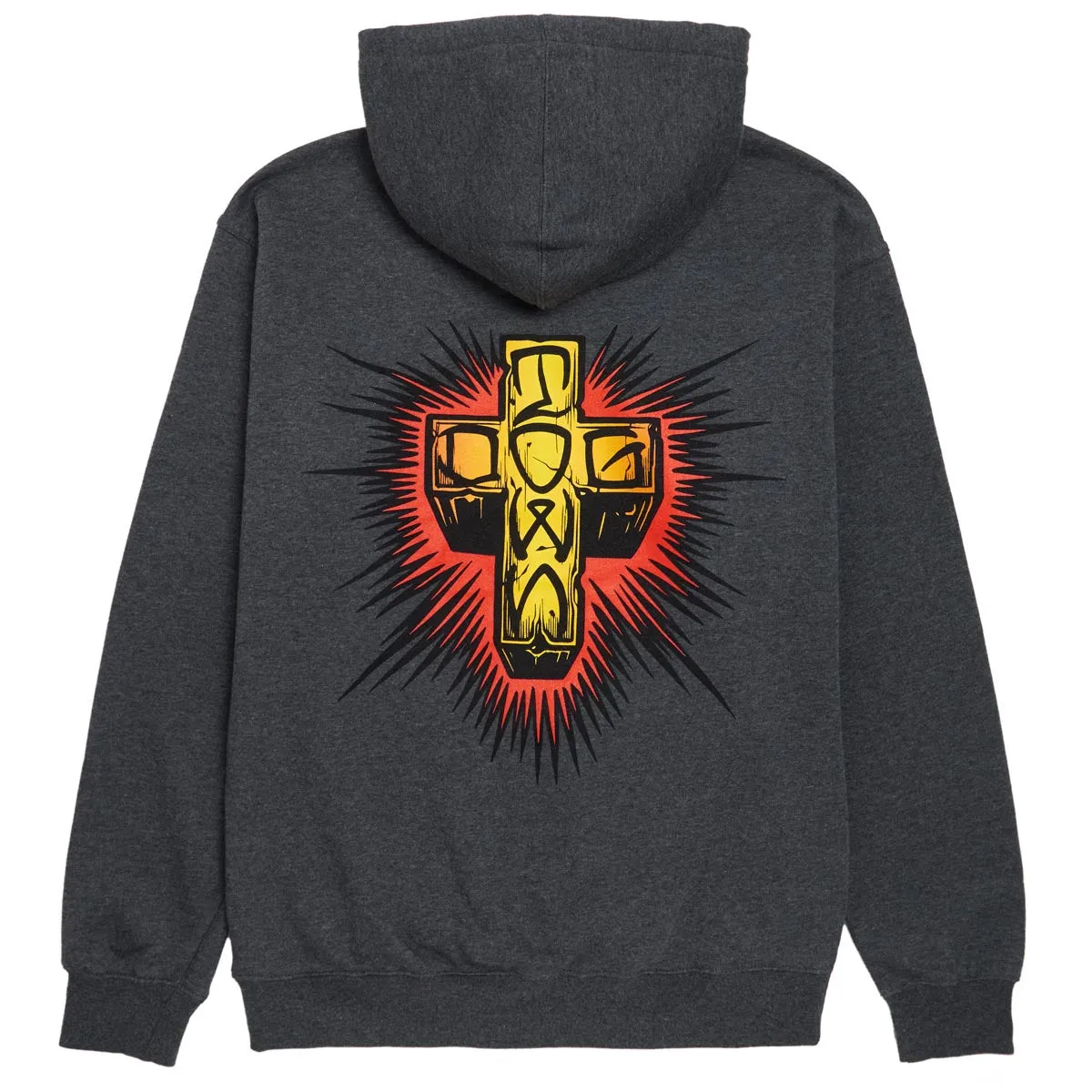 Dogtown Ese Cross 2 Logo Hoodie - Charocal