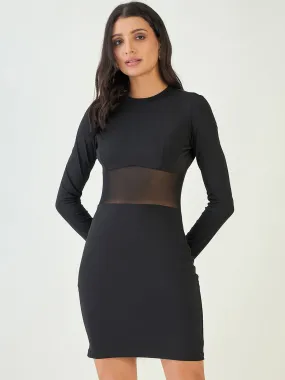 Elegant Black Bodycon Dress