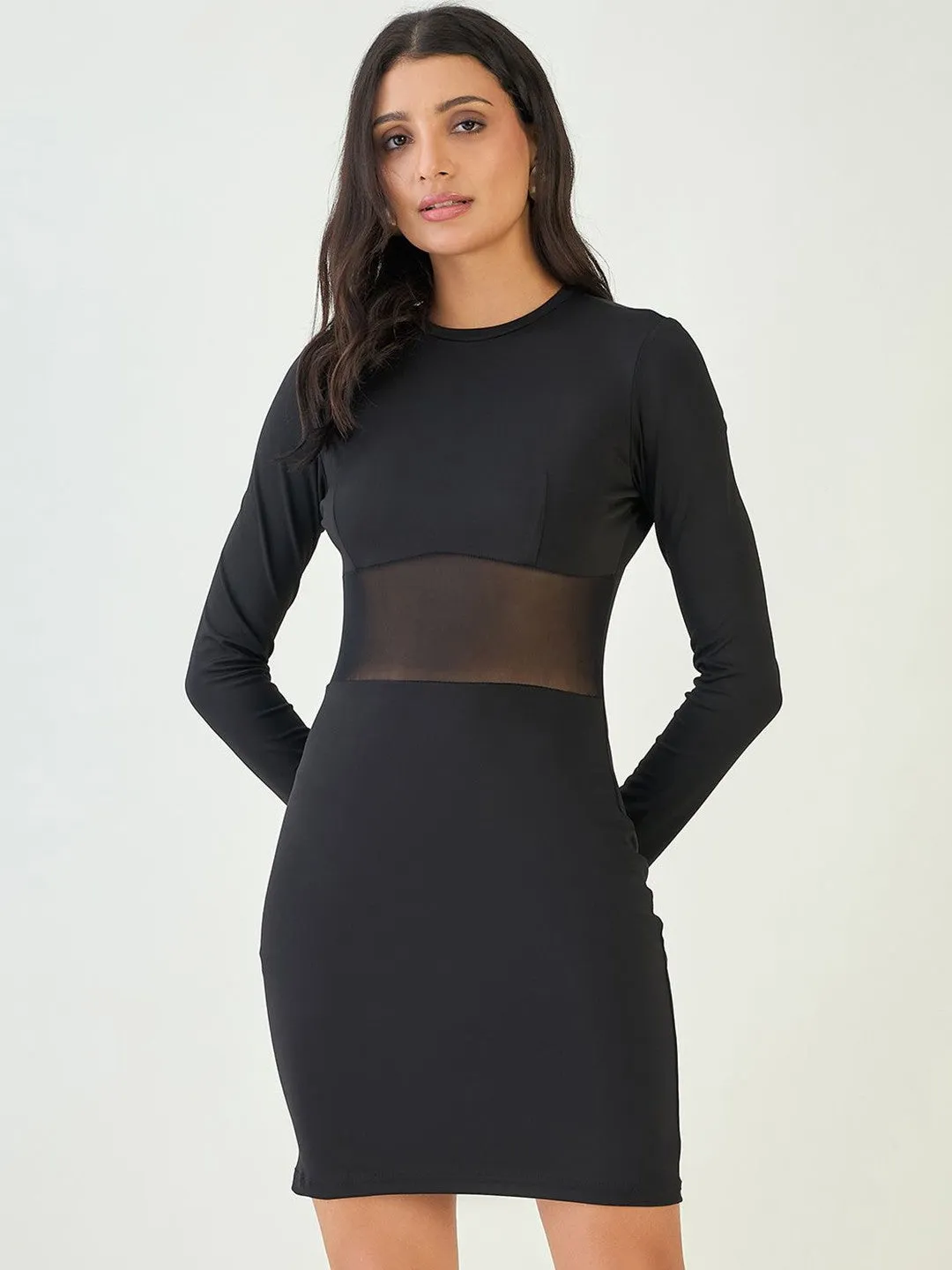 Elegant Black Bodycon Dress