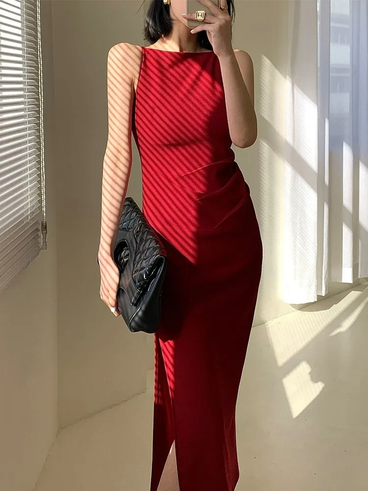 Elegant Women Sleeveless Dress