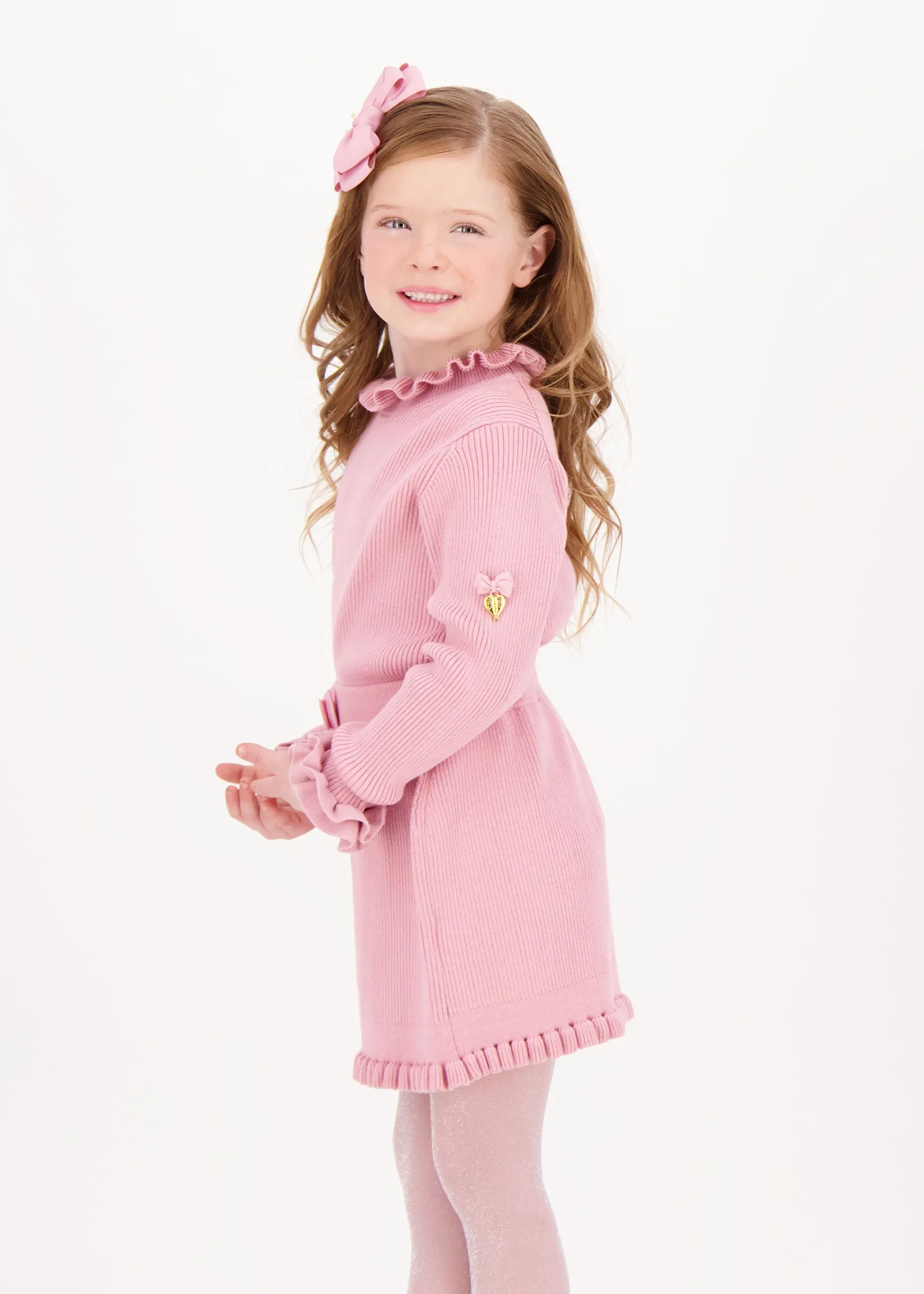 Elma Ribbed Jumper Tea Rose