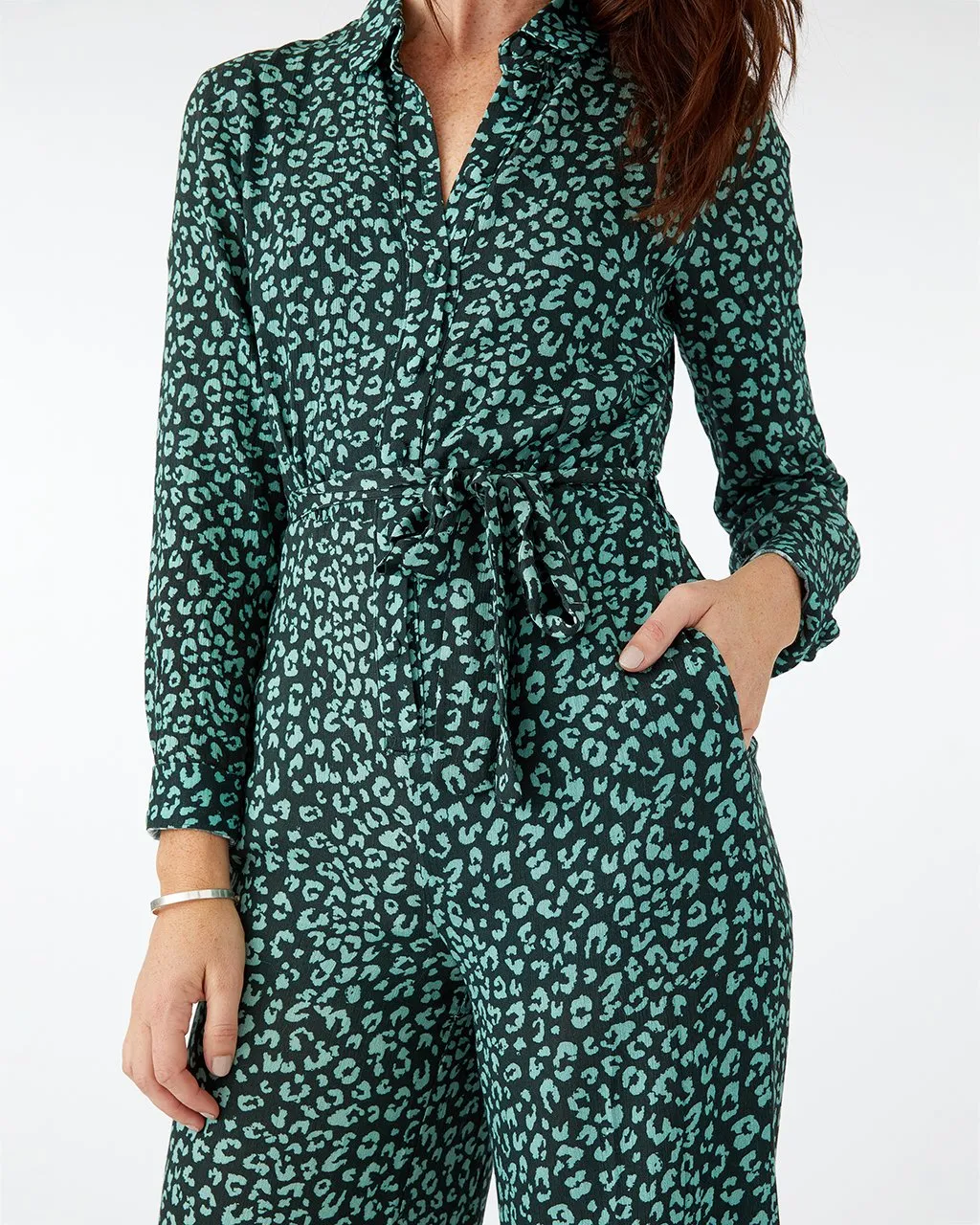 Emerald Leopard Jumpsuit