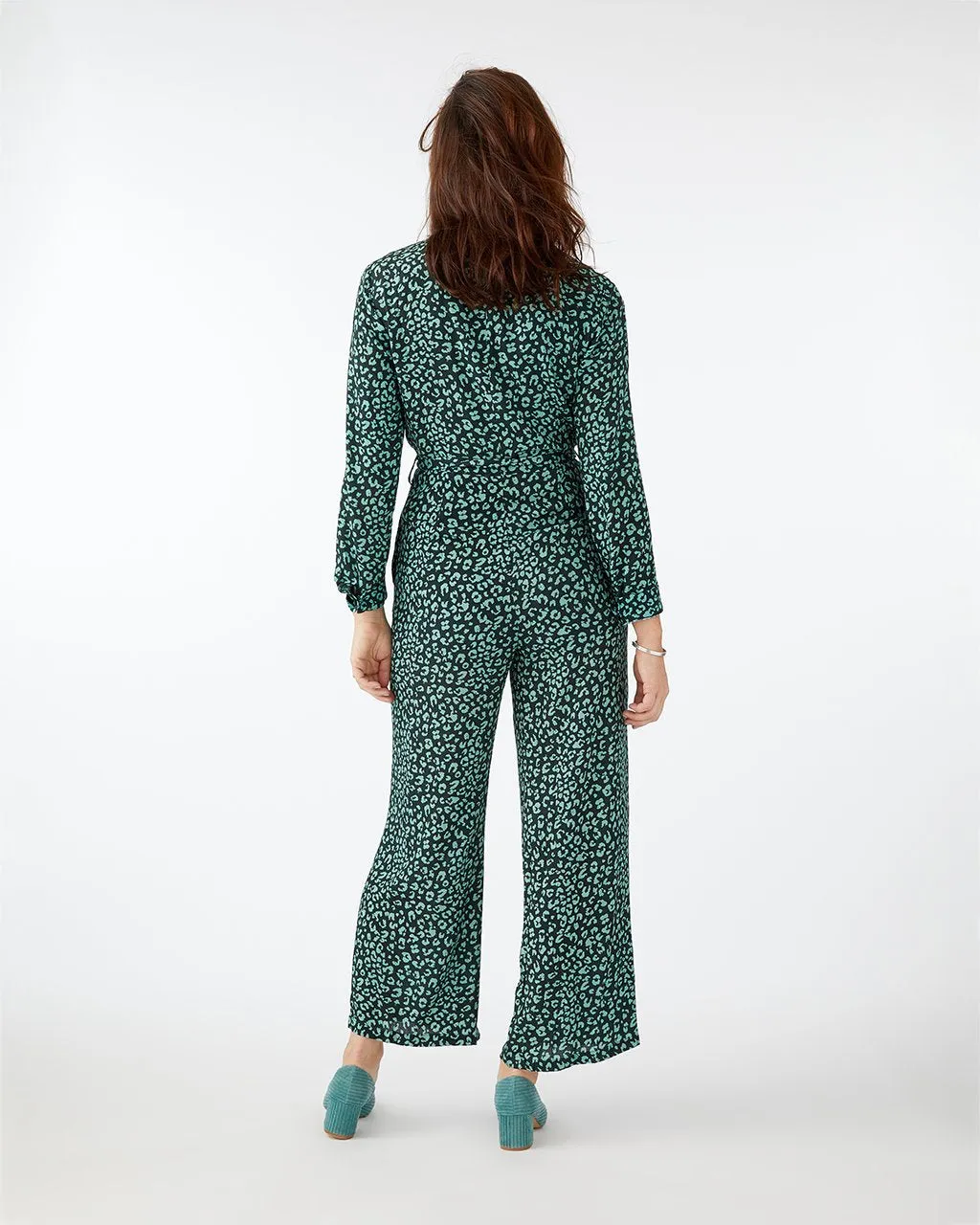 Emerald Leopard Jumpsuit