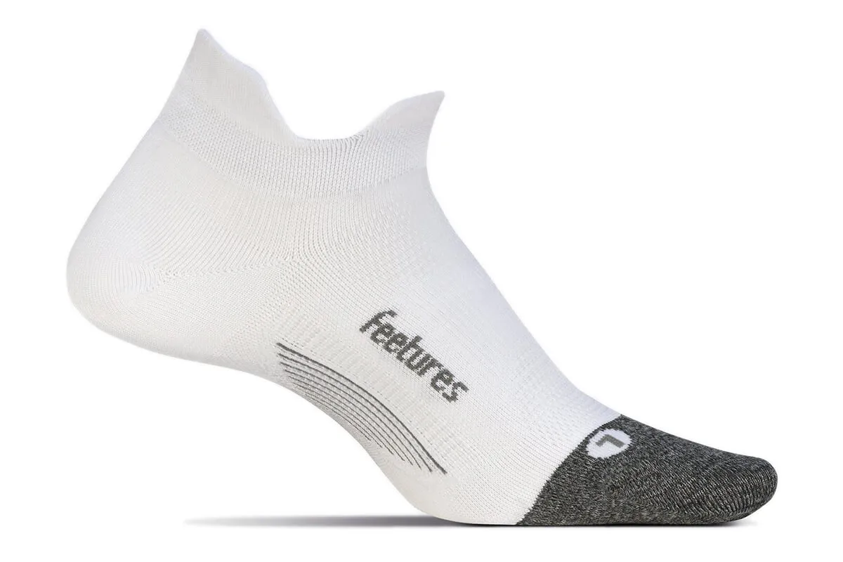 Feetures Elite Ultra Light Cushion No-Show Tab White