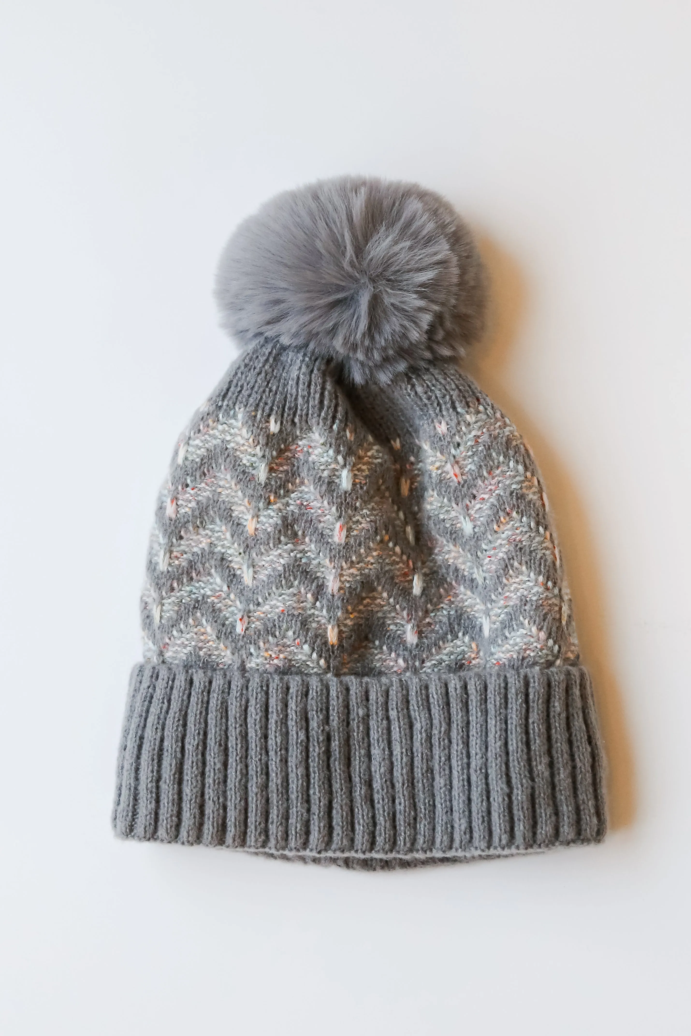 FINAL SALE - Ski Slope Pom Pom Beanie - DOORBUSTER