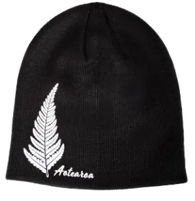 Flock Fern Beanie - Parrs - Black colour