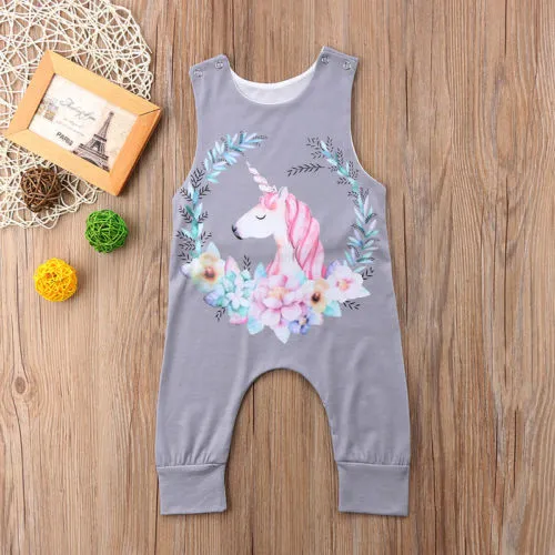 Floral Unicorn Onesie