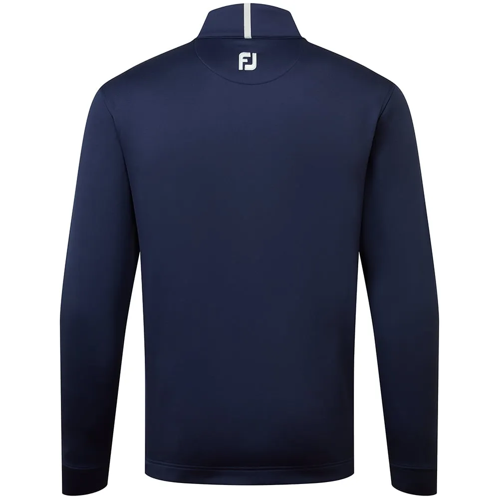 FootJoy Jersey Solid Chillout 1/4 Zip Pullover - Navy/Grey