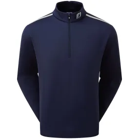 FootJoy Jersey Solid Chillout 1/4 Zip Pullover - Navy/Grey