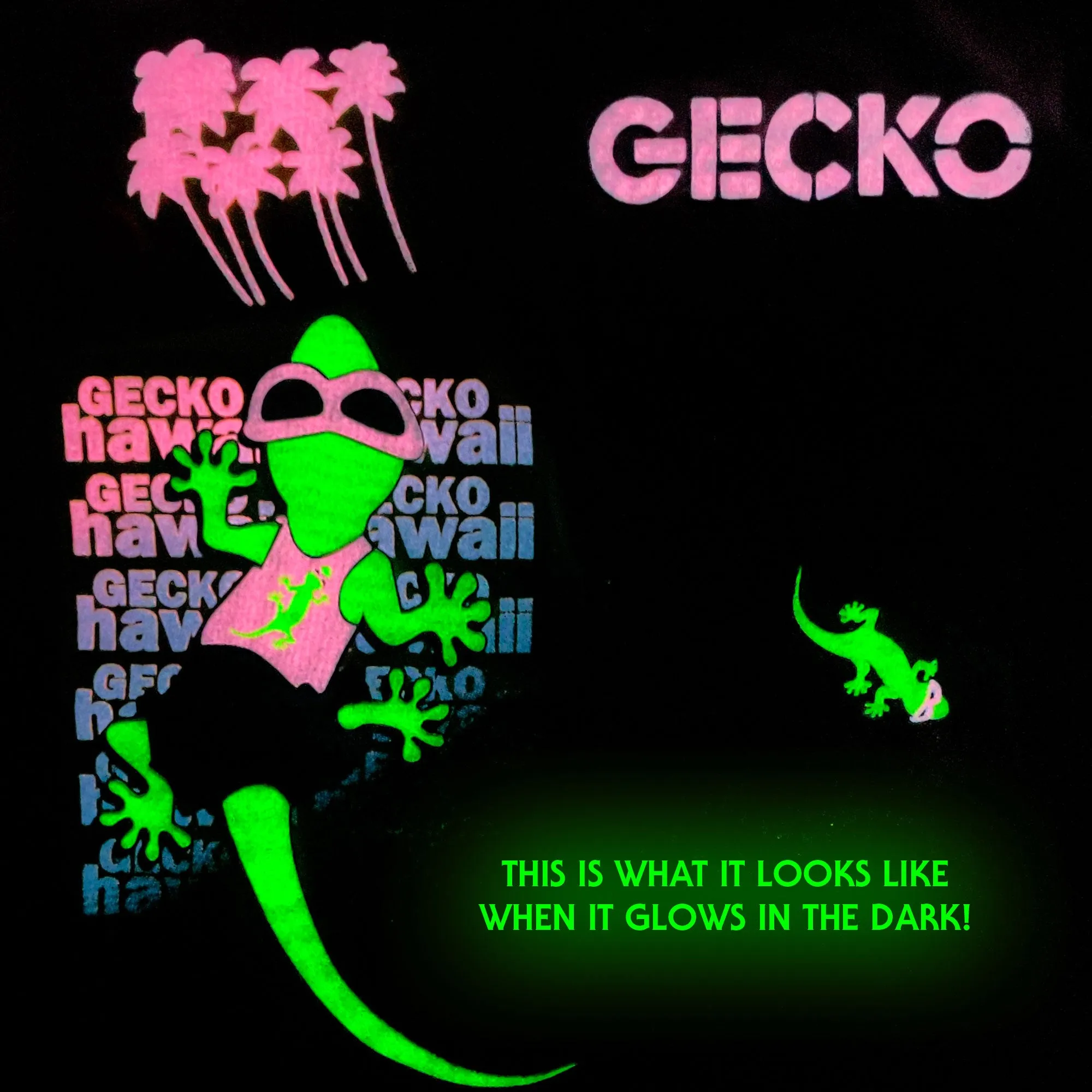 Gecko Postcard '89 - White Tee