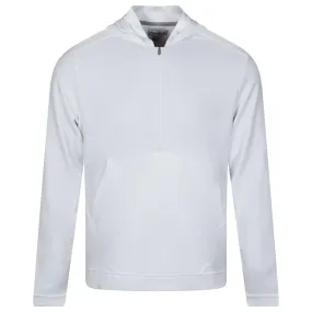 Grid Performance Half Zip Hoodie White - SS24