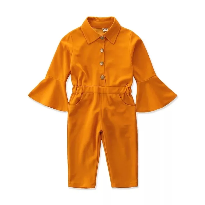 GV Carina girls/kids Flare wrist jumpsuit