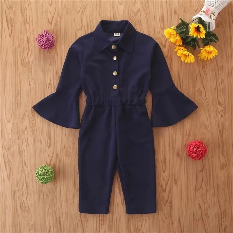 GV Carina girls/kids Flare wrist jumpsuit