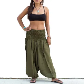 Harem Jumpsuit Pants Olive