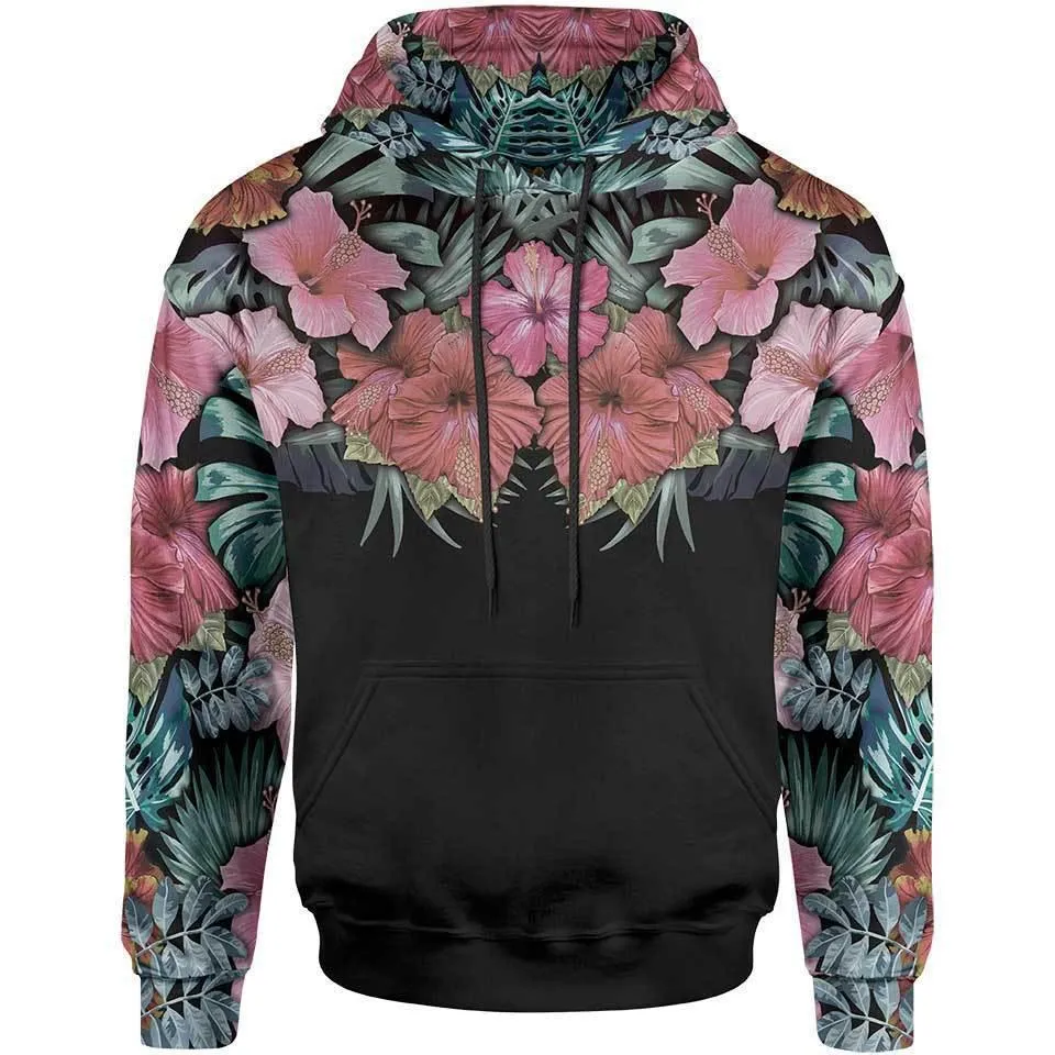 Hibiscus Pullover Hoodie