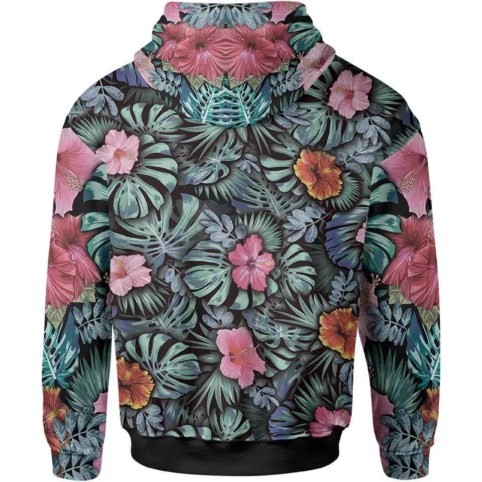 Hibiscus Pullover Hoodie