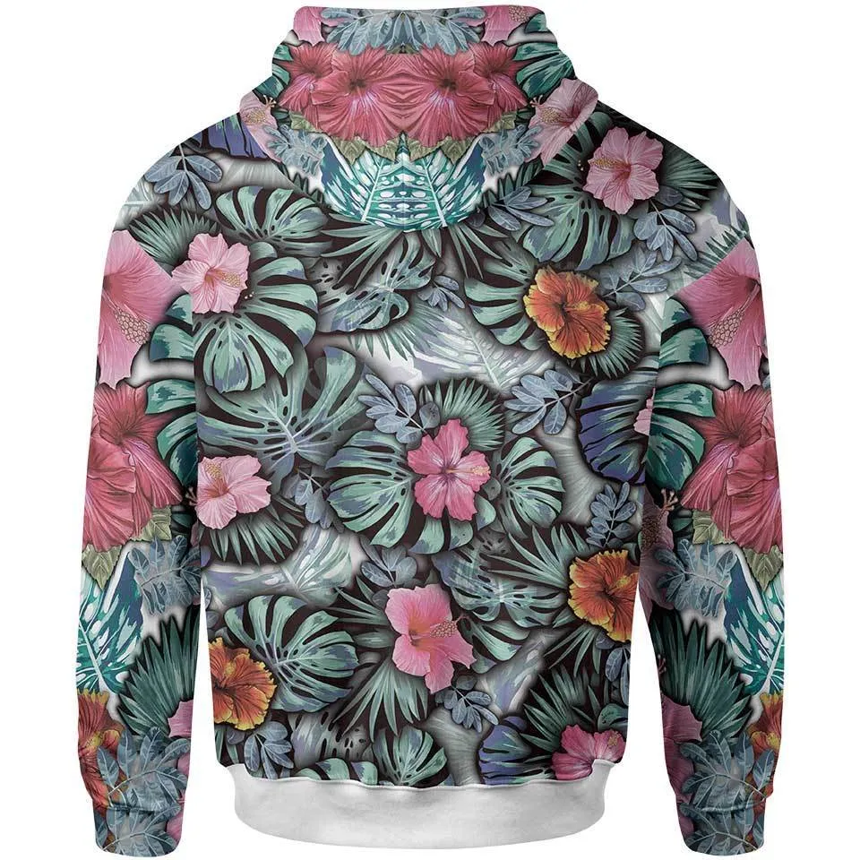 Hibiscus Pullover Hoodie