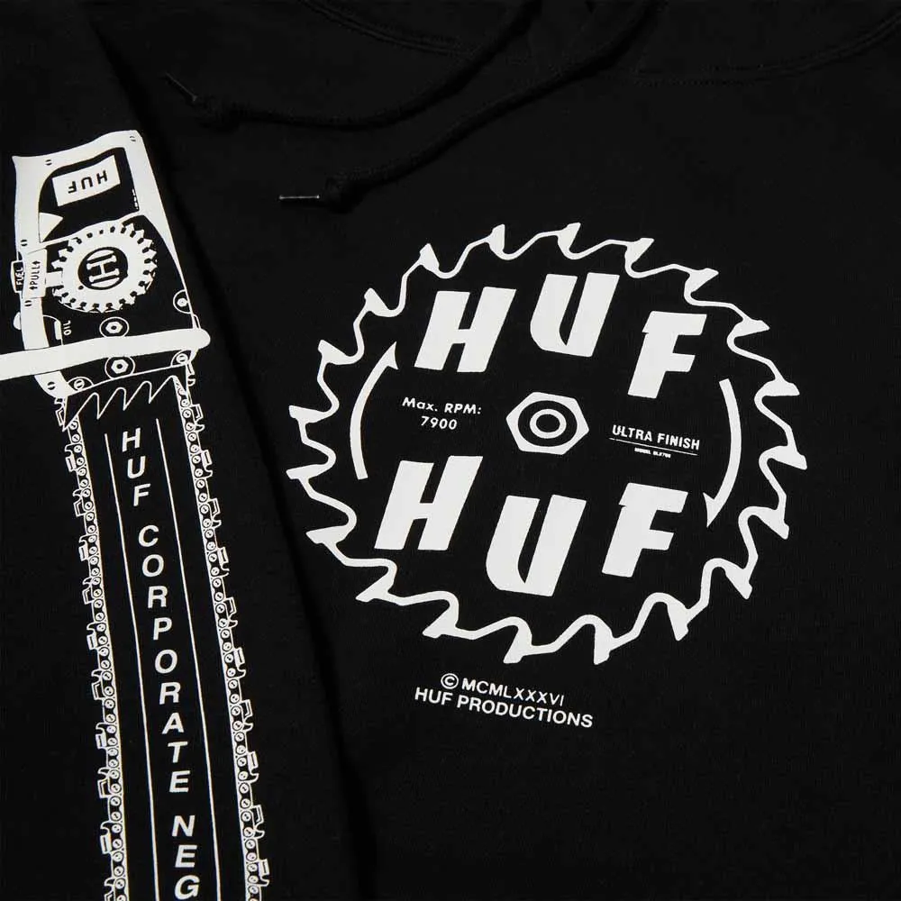 Huf Buzzkill Pullover Hooded Sweatshirt Black