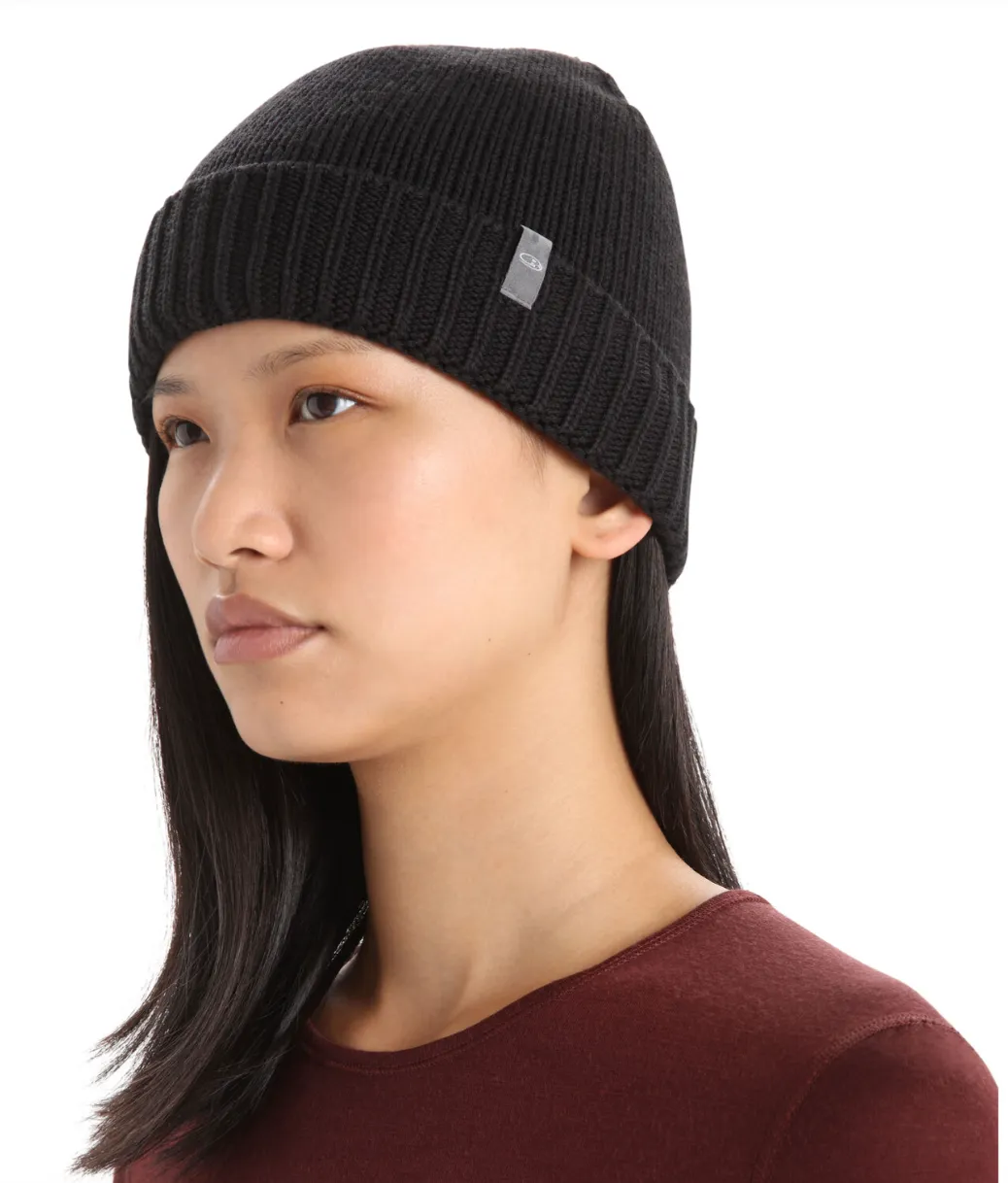 Icebreaker Vela Cuff Beanie Black