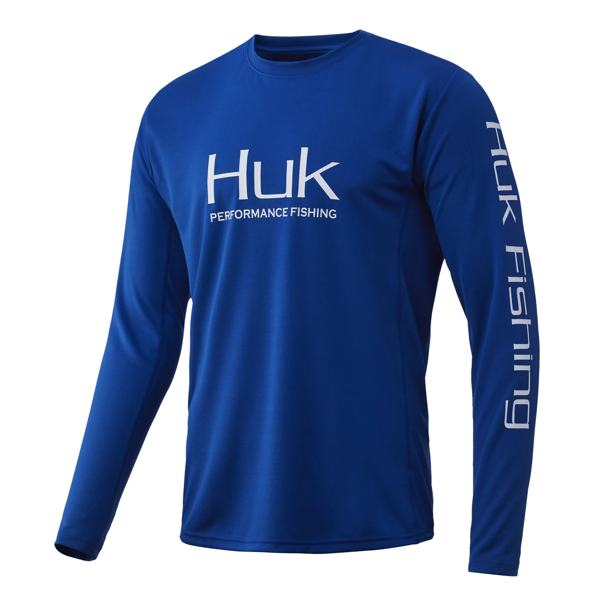 Icon X Long Sleeve Shirt- Huk Blue