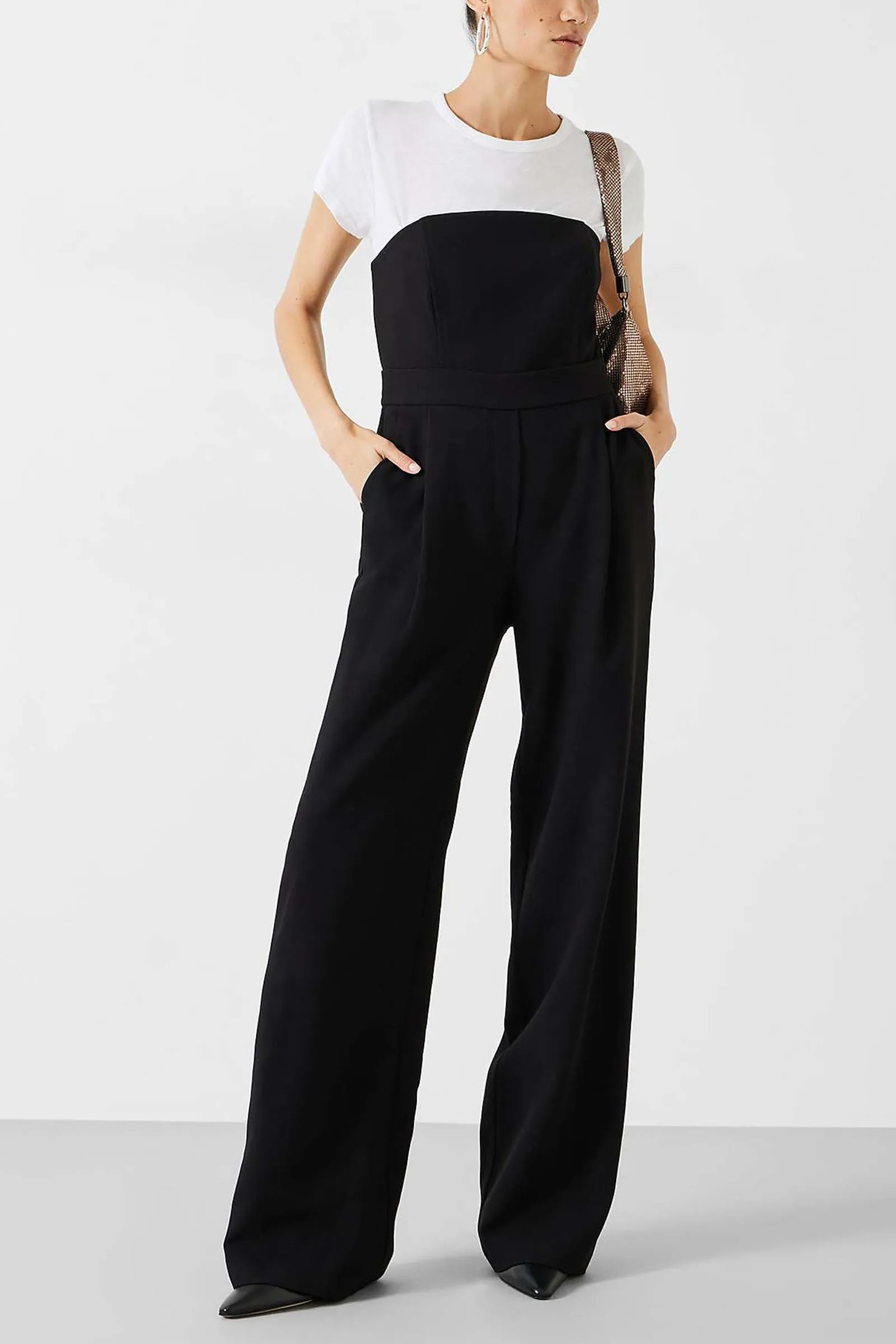 Immy Strapless Jumpsuit, Black