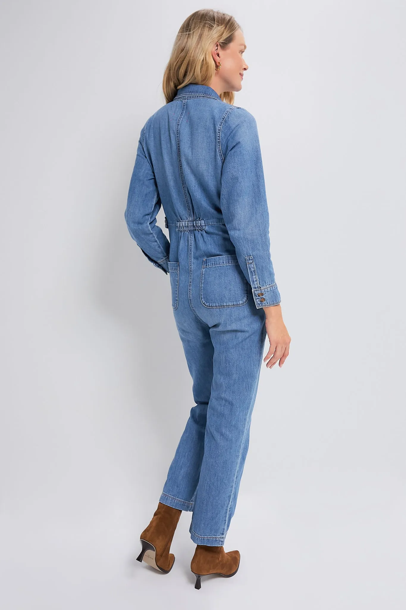 Indigo The Everyday Nursing Denim Jumpsuit