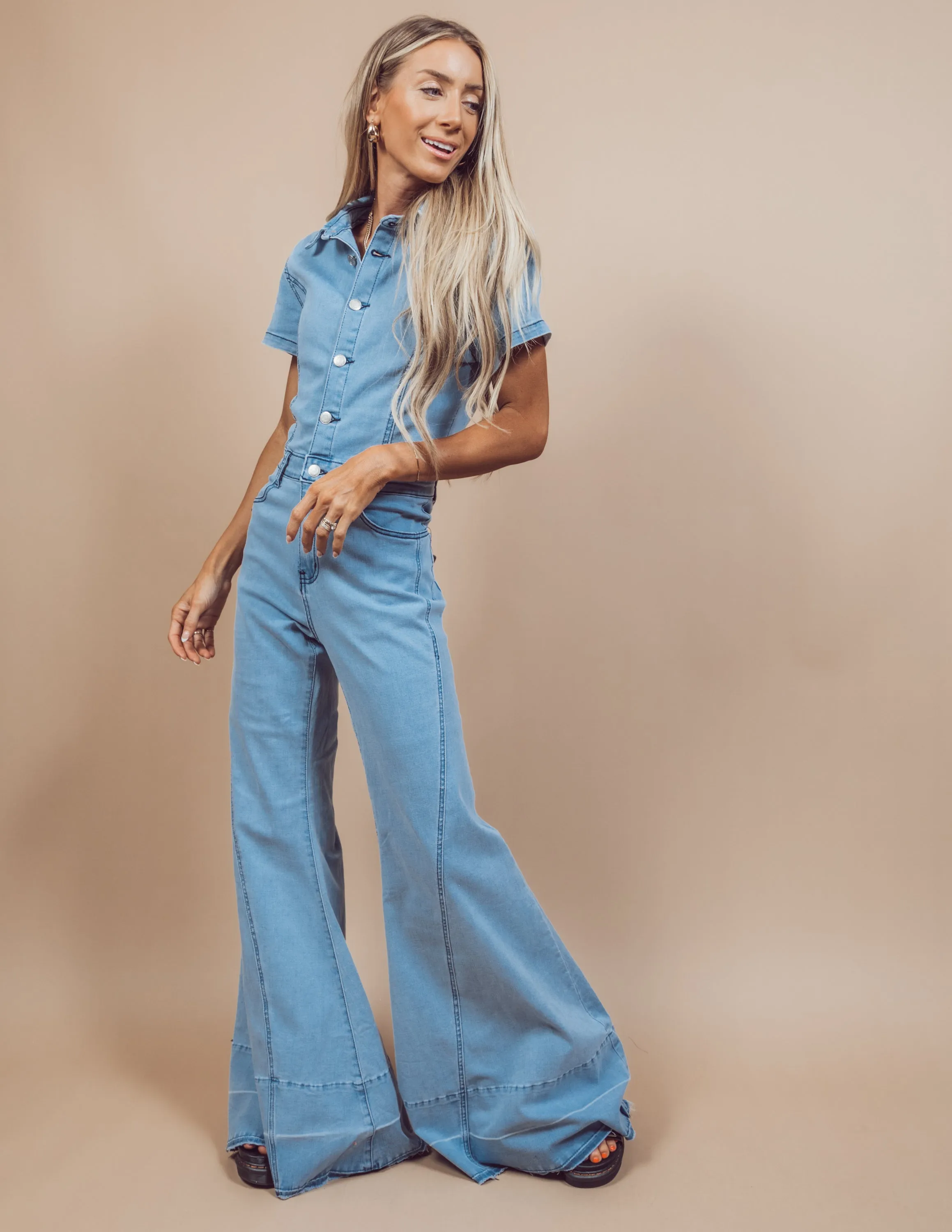 Jaylani Denim Jumpsuit