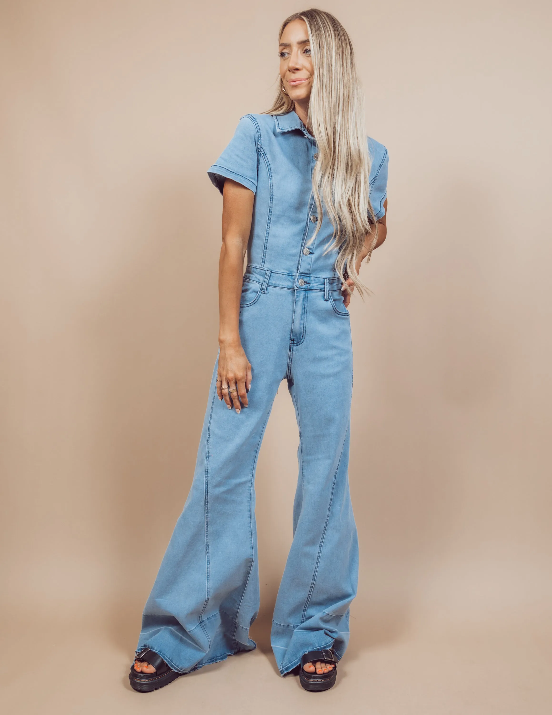 Jaylani Denim Jumpsuit