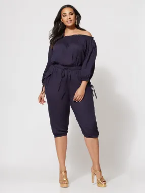 Jenny Off-Shoulder Utility Jumpsuit