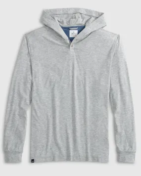 Johnnie-O Woodley Cotton T-Shirt Hoodie In Seal