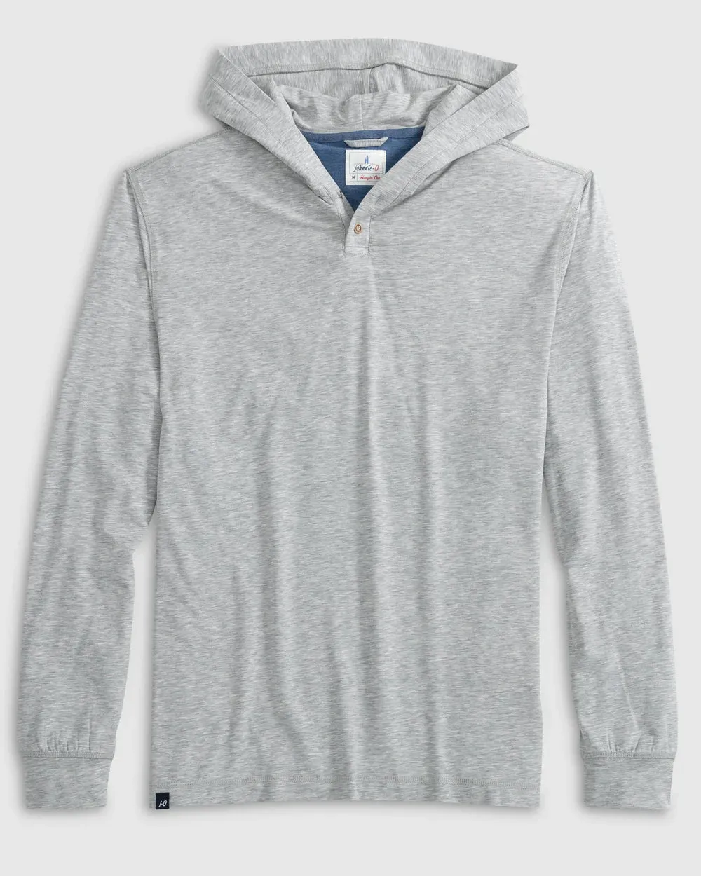 Johnnie-O Woodley Cotton T-Shirt Hoodie In Seal