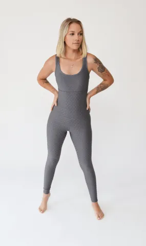 Jumpsuit Colmeia Textured Gray