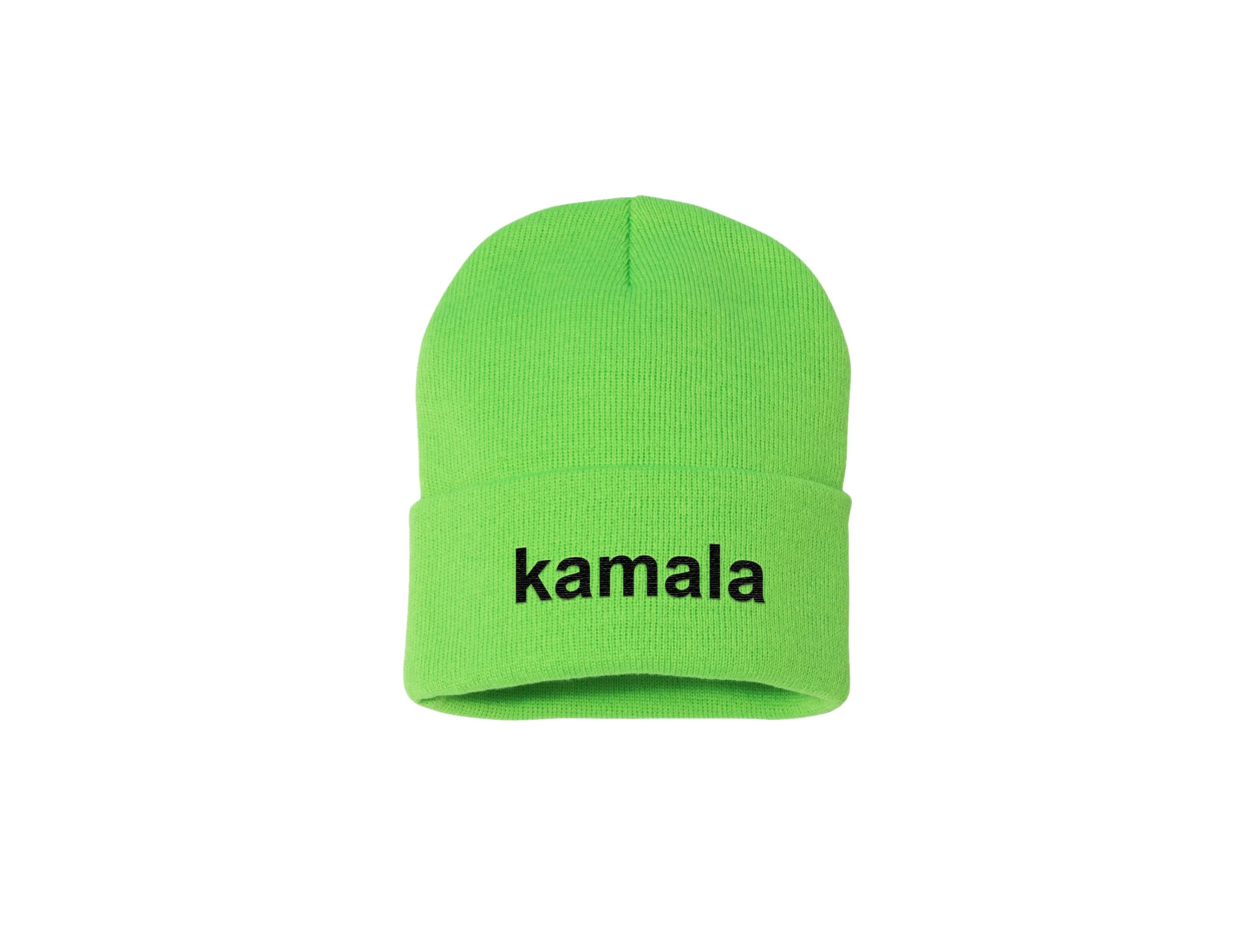 Kamala brat girl summer - Embroidered Winter Beanie