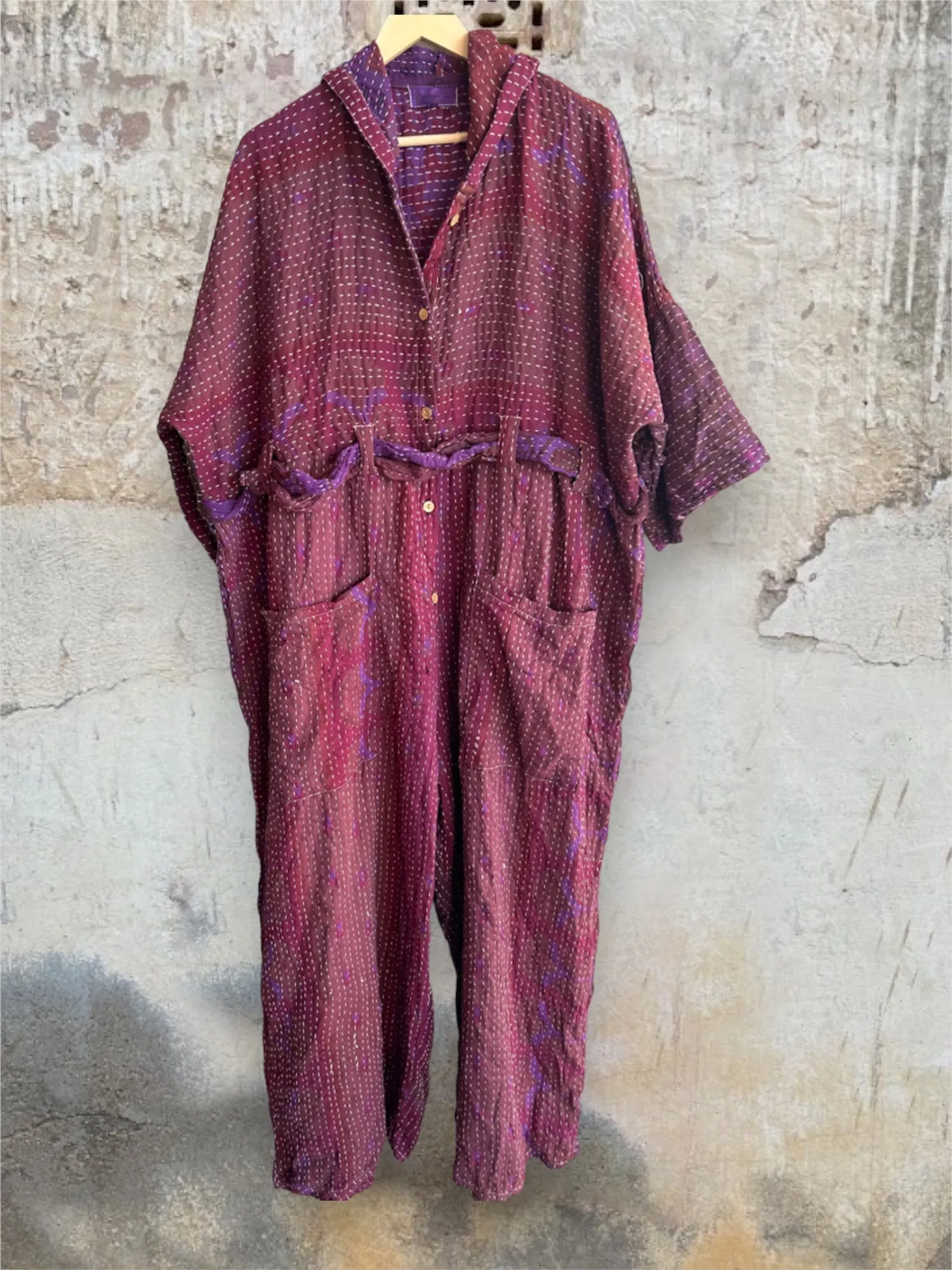 Kantha Zen Hoodie Jumpsuit 0224 196