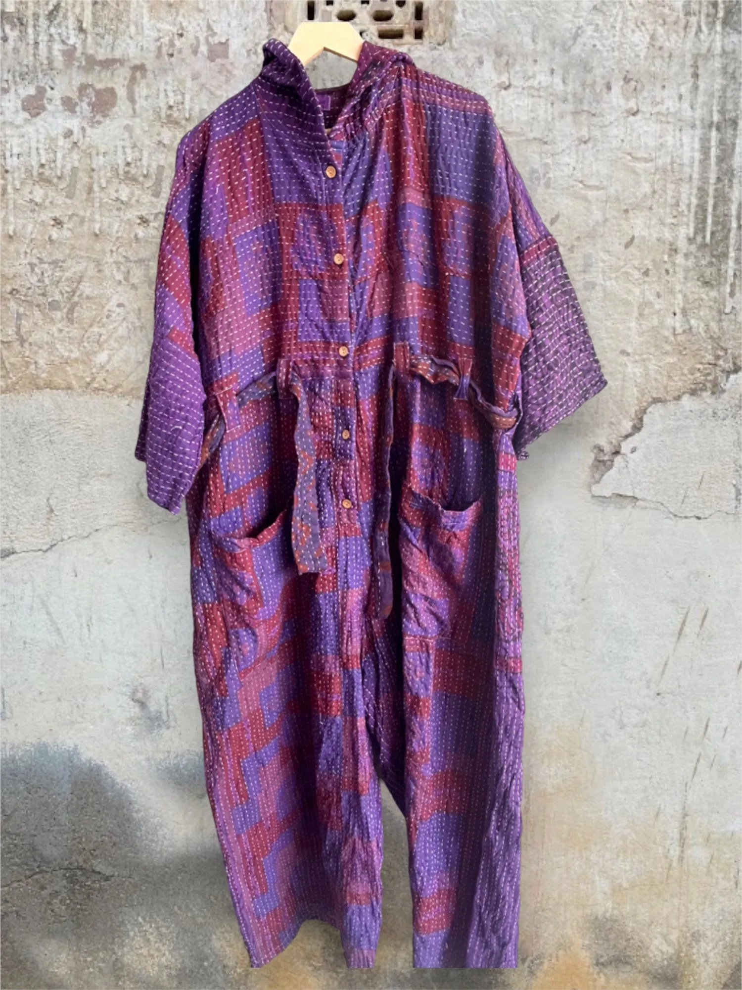 Kantha Zen Hoodie Jumpsuit 0224 361