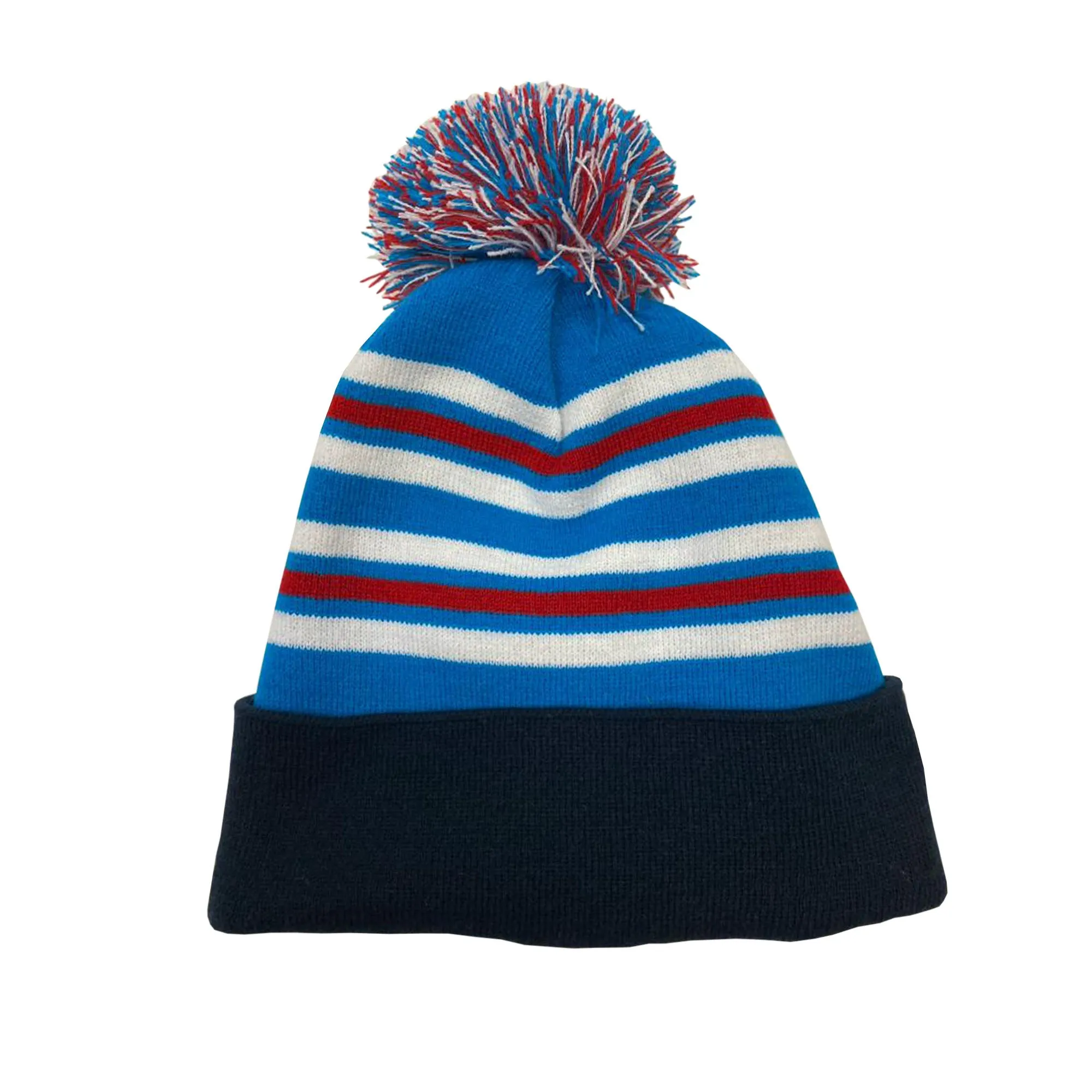 Knitted Bobble Beanie (Fleece Lining)