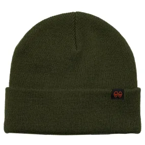 Krooked - Eyes Clip Cuff Beanie Olive