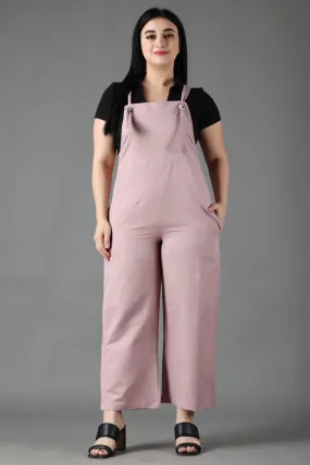 Light Mauve Solid Dungaree