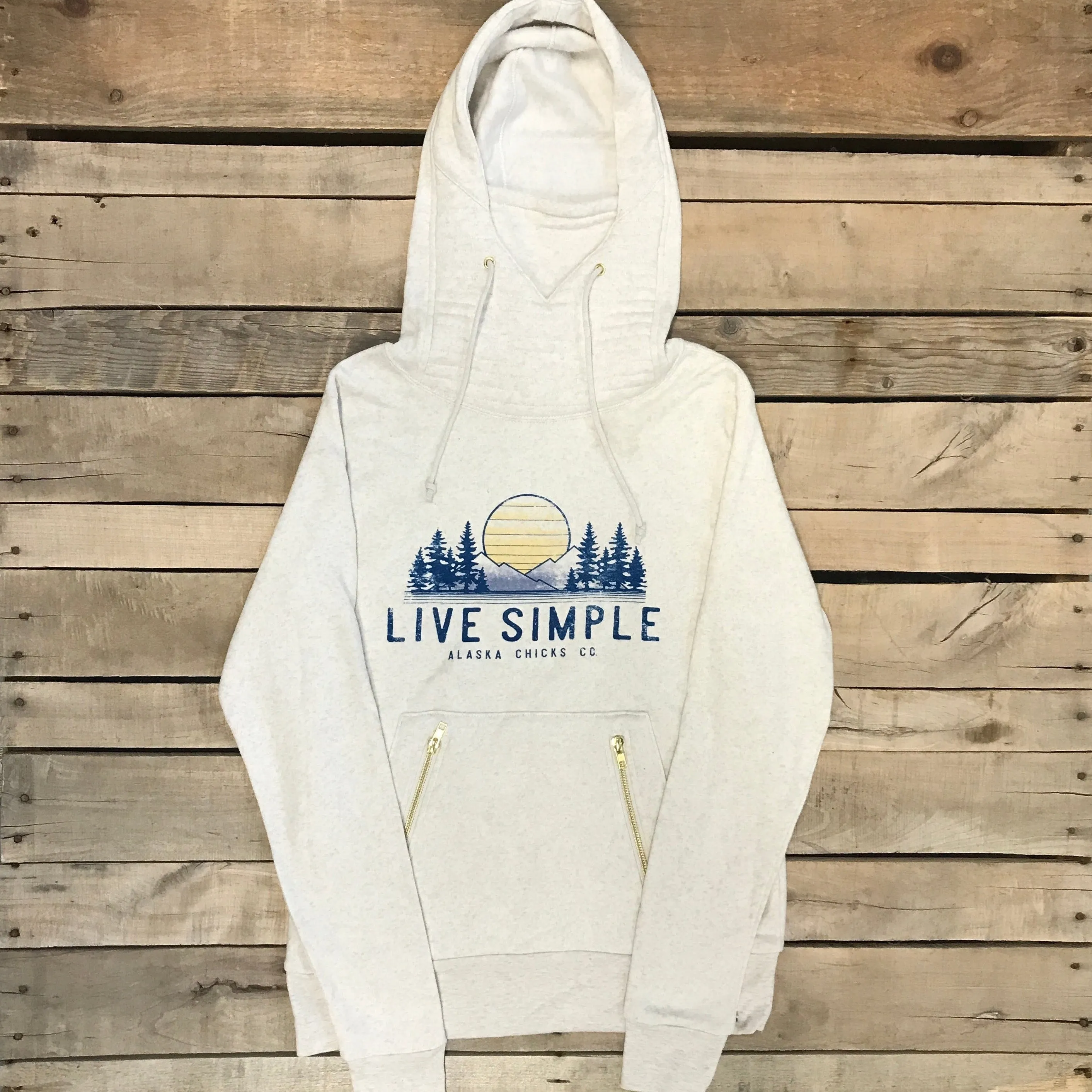 Live Simple Sunset Ninja Hoodie