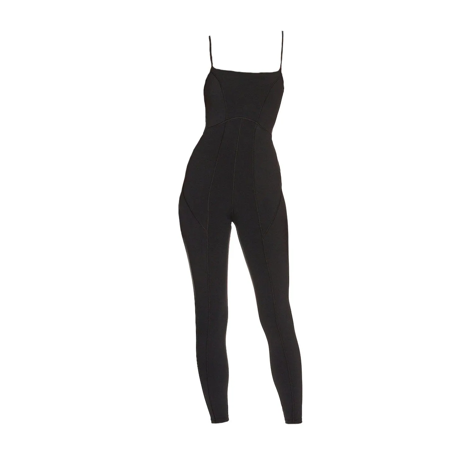 Lorna Criss-Cross Organic Cotton Jumpsuit - Black