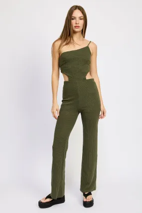 Lush Grove Jumpsuit Dark Olive