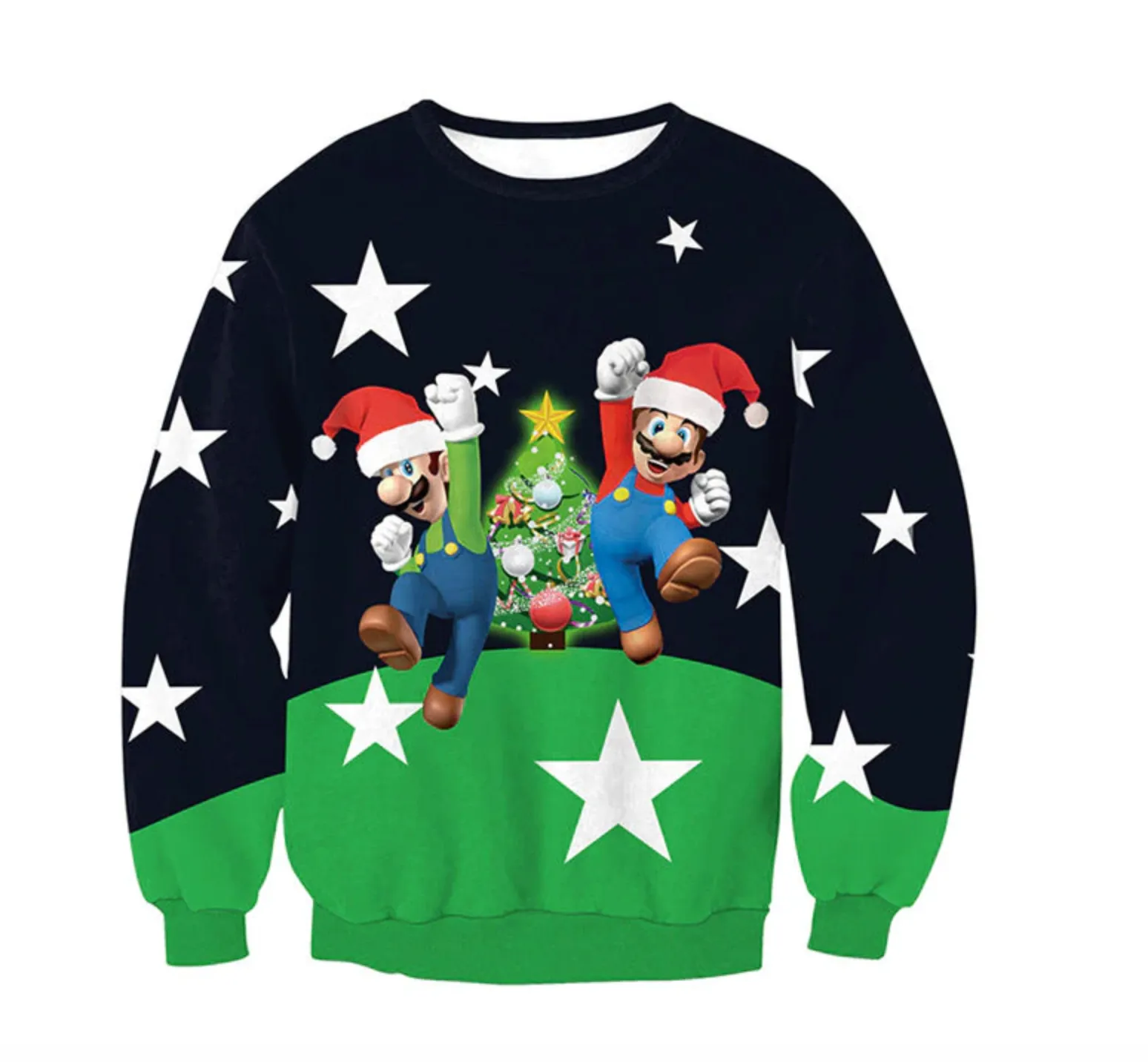 Mario and Luigi Christmas Jumper