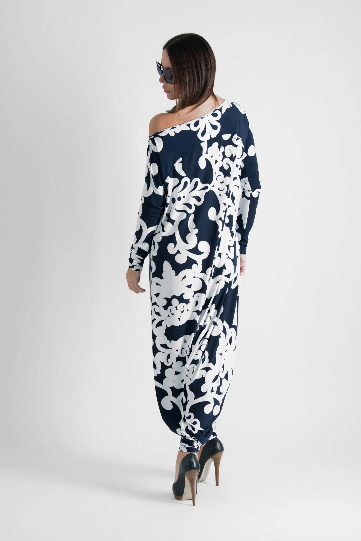 MARLA Printed Harem Maxi Jumpsuit